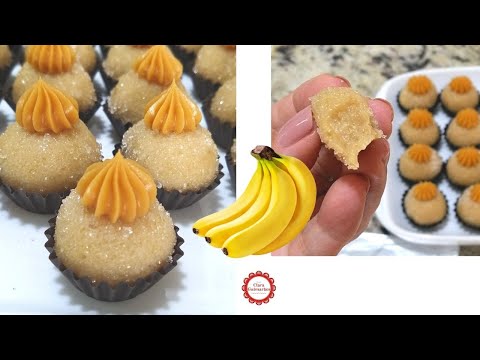 BRIGADEIRO DE BANANA NATURAL!  Fácil e delicioso