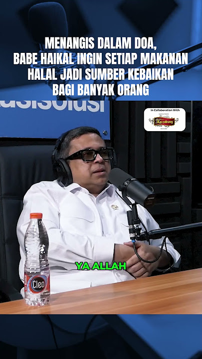 Babe Haikal Hassan Ingin Setiap Makanan Halal Jadi Sumber Kebaikan Bagi Banyak Orang! Ini Kisahnya‼️