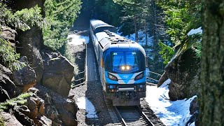 Early Spring Mountain Railroading - Trains on Stevens Pass