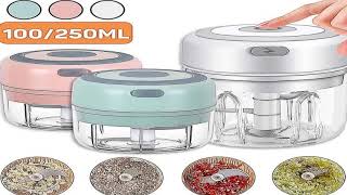 Electric Kitchen Food Chopper Mini Garlic Masher Crusher USB Portable Meat Grinder Vegetab