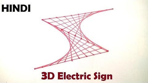 Drawing Geometric Spirograph Art In 3D Electric Sign / How To Make In Hindi