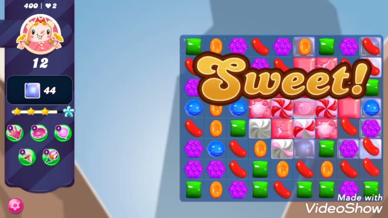 Candy Crush Saga Nightmarishly Hard Level 400 Complete 22 Move