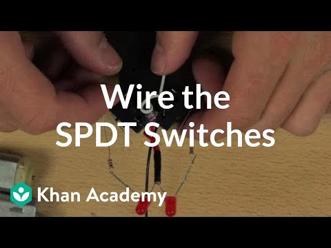 Wire the SPDT switches | Home-made robots | Electrical engineering | Khan Academy