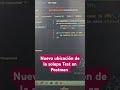Nueva ubicación de la solapa TEST en Postman.