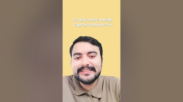 Captain obvious , Sleep on it,