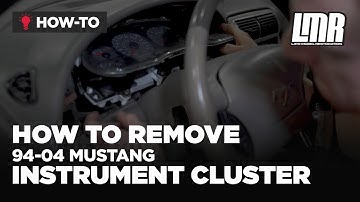 How To Remove Your SN95 & New Edge Mustang Instrument Cluster (94-04)