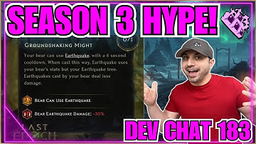 Last Epoch Dev Stream 183... 4 Season 3 Teasers / HUGE Minion Changes / New Stuff / Runemaster!