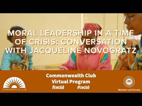 Moral Leadership In A Time Of Crisis: Jacqueline Novogratz