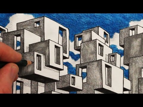 How to Draw Habitat 67: Draw Architecture