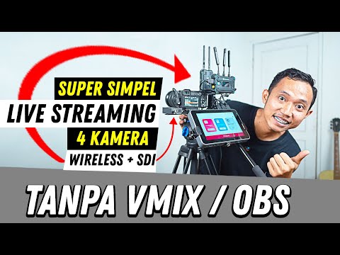 Live Streaming 4 Kamera Wireless Tanpa VMIX OBS PC Laptop - Yolobox Ultra Hollyland Pyro H S by Laiqul