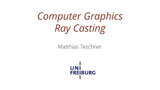 Computer Graphics - Ray Casting