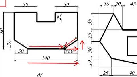 Autocad 2D: Bài thực hành số 1 - Bài 1.3. Lệnh LINE trong Autocad.