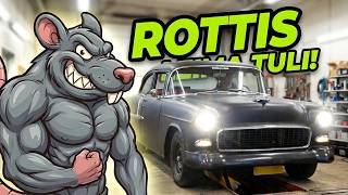 Mitä kävi`55 Chevy "Rottikselle" katsastuksessa?! | B1-Garage
