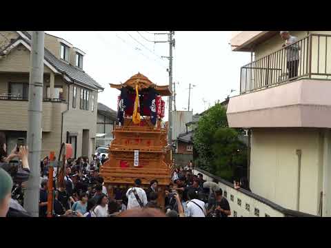 西条祭り 2024　加茂川土手　福武錦町