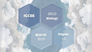 IGCSE Biology - Feb\/March 2019 (Paper 12)