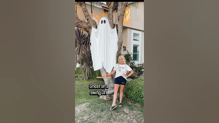 👻 The Cutest Ghost on a Swing | Easy DIY Halloween Decor 2025 🎃✨SEE IT LIGHT UP! #ghost
