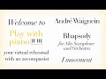 Waignein  rhapsody  i movement   playwithpiano piano accompaniment