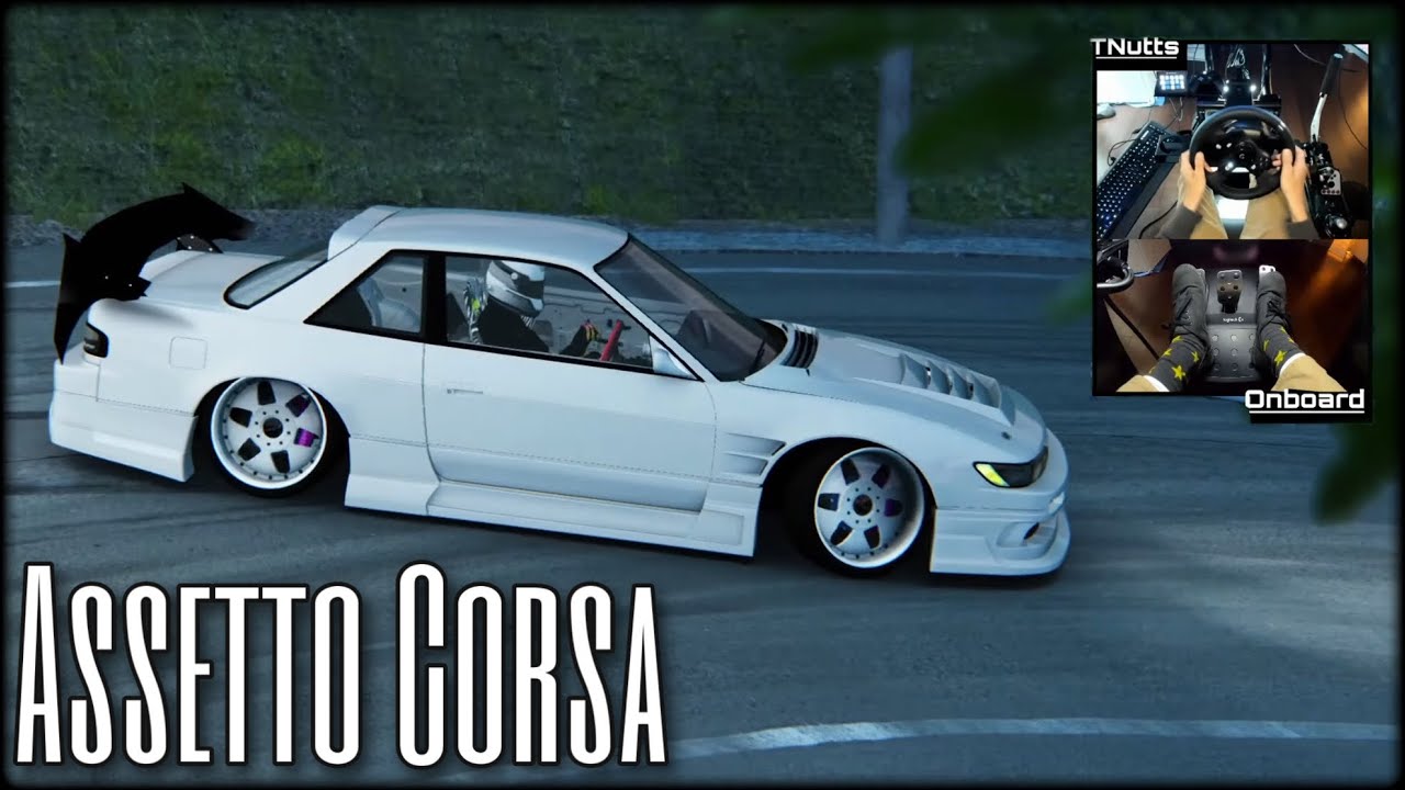 TNutts Drifts | Happogahara Touge | Assetto Corsa [Gameplay #1] + wheel/pedals