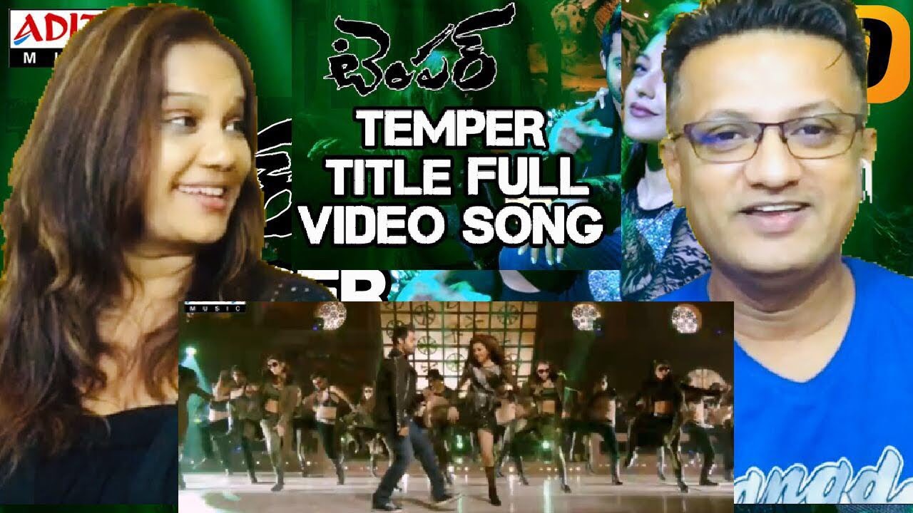 Temper Title Full Video Song Reaction Jr. NTR Kajal Agarwal