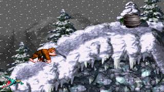 Donkey Kong Country: Level 20: Snow Barrel Blast screenshot 3