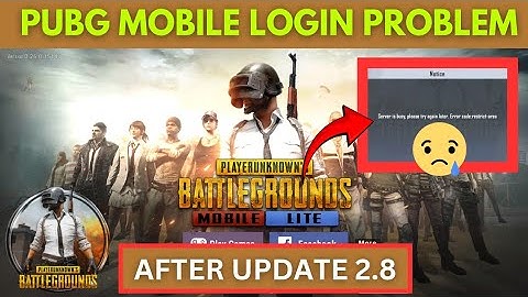 Pubg Mobile Login Problem|2023|Pubg Mobile Login Problem After Update 2.8|Pubg Mobile Login Error