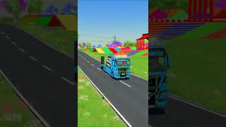 TRANSPORTING CARS, AMBULANCE, POLICE CARS, FIRE TRUCK OF COLORS! WITH TRUCKS! - FS 22