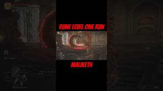 Rune Level One Run | Maliketh #eldenring #devilmaycry #challenge #boss #gaming #youtube
