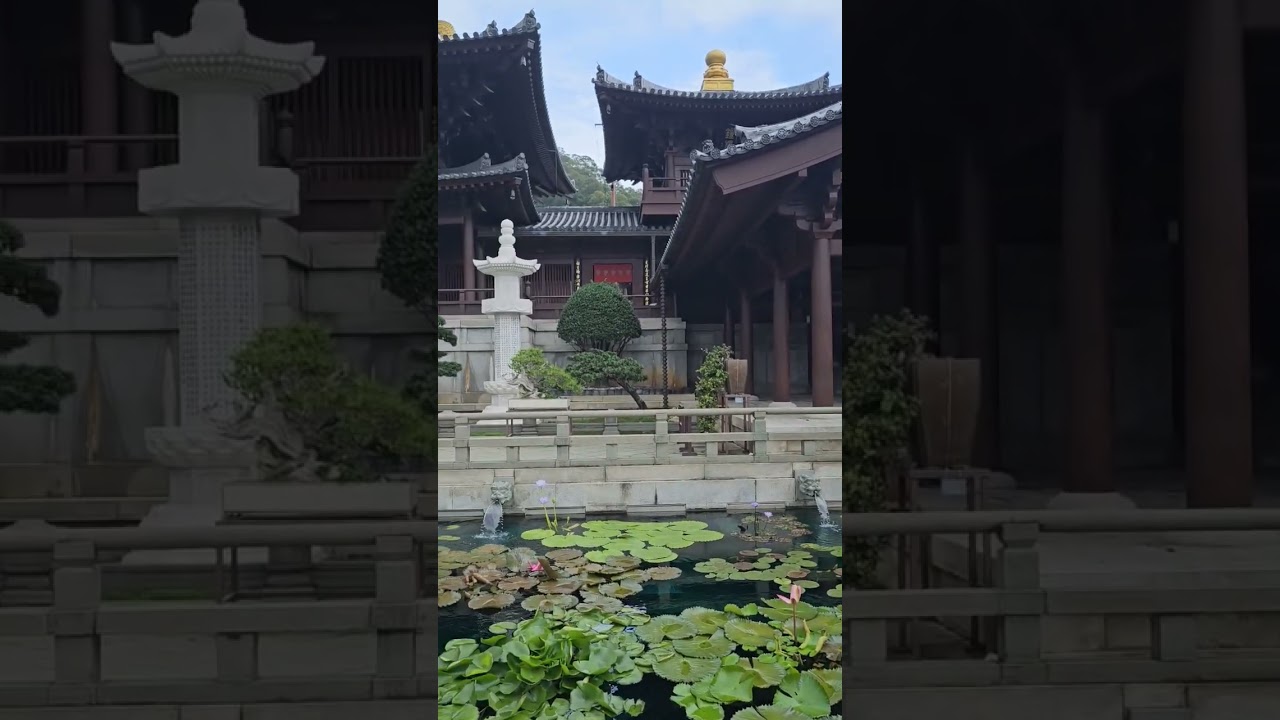 Lotus Pond on an Ancient Temple # 