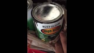 Rust oleum high heat car paint job