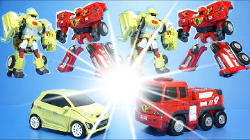 또봇 D vs 또봇 R 자동차, 변신로봇 빠른 변신 동영상 (TOBOT D Vs TOBOT R Car Toys)