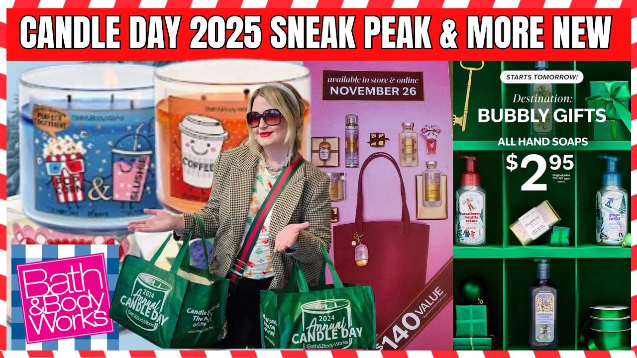 Bath & Body Works CANDLE DAY 2025 SNEAK PEAK & $2.95 SOAP SALE