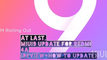Miui 9 official update for redmi 4a (no root )
