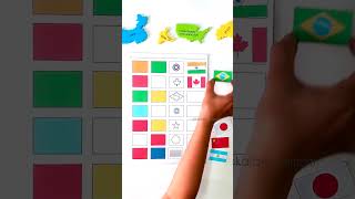 World Flags Visual Discrimination Activity #worksheet #kidslearning