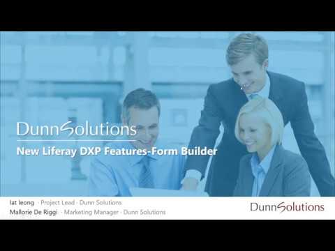 New Liferay DXP Features-Form Builder