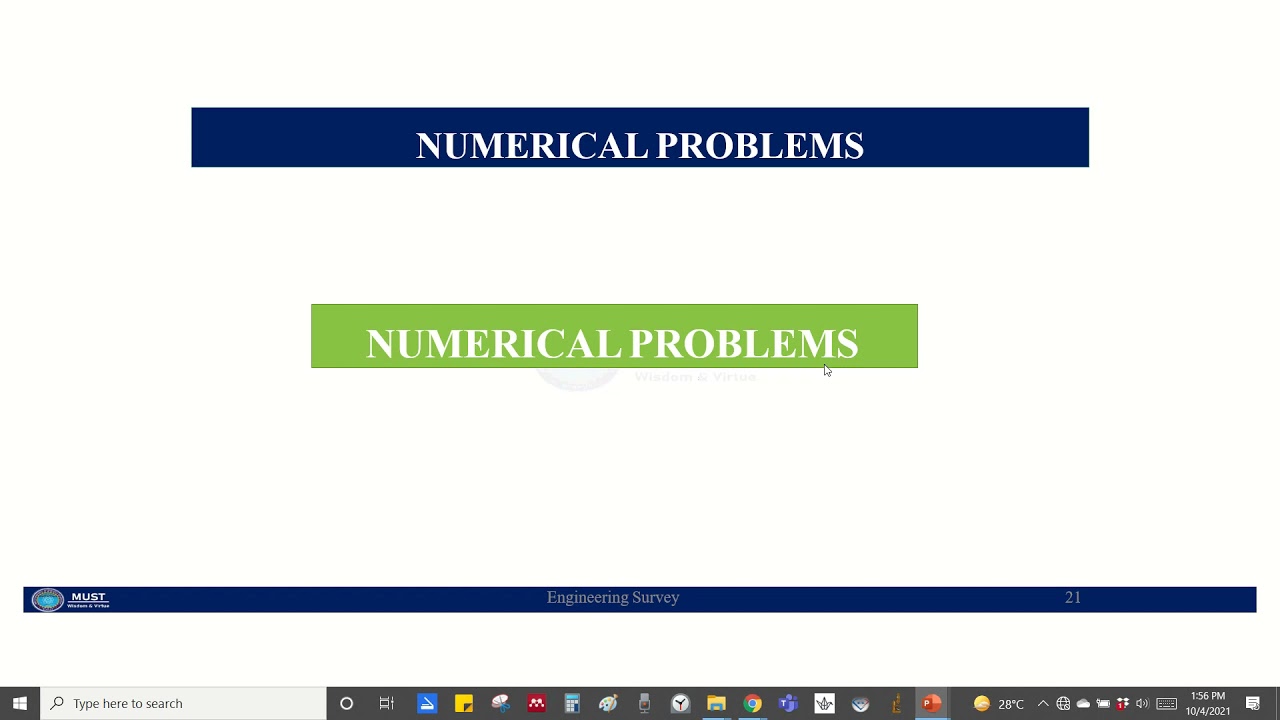 Ranging, Methods of Ranging, Chaining, Distance Measurement, Stepping, Chain Testing, Numericals