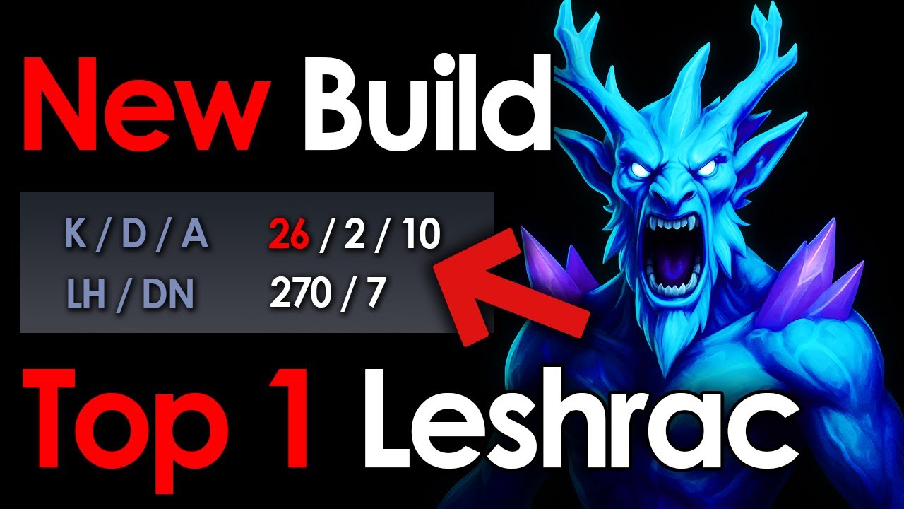 Immortal Leshrac 26 Kills Mid Gameplay | TOP Build Dota 2 Patch 7.39e