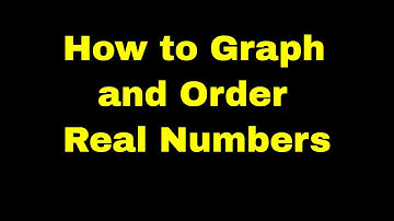 0.2 How to Order and Graph Real Numbers on a Number Line