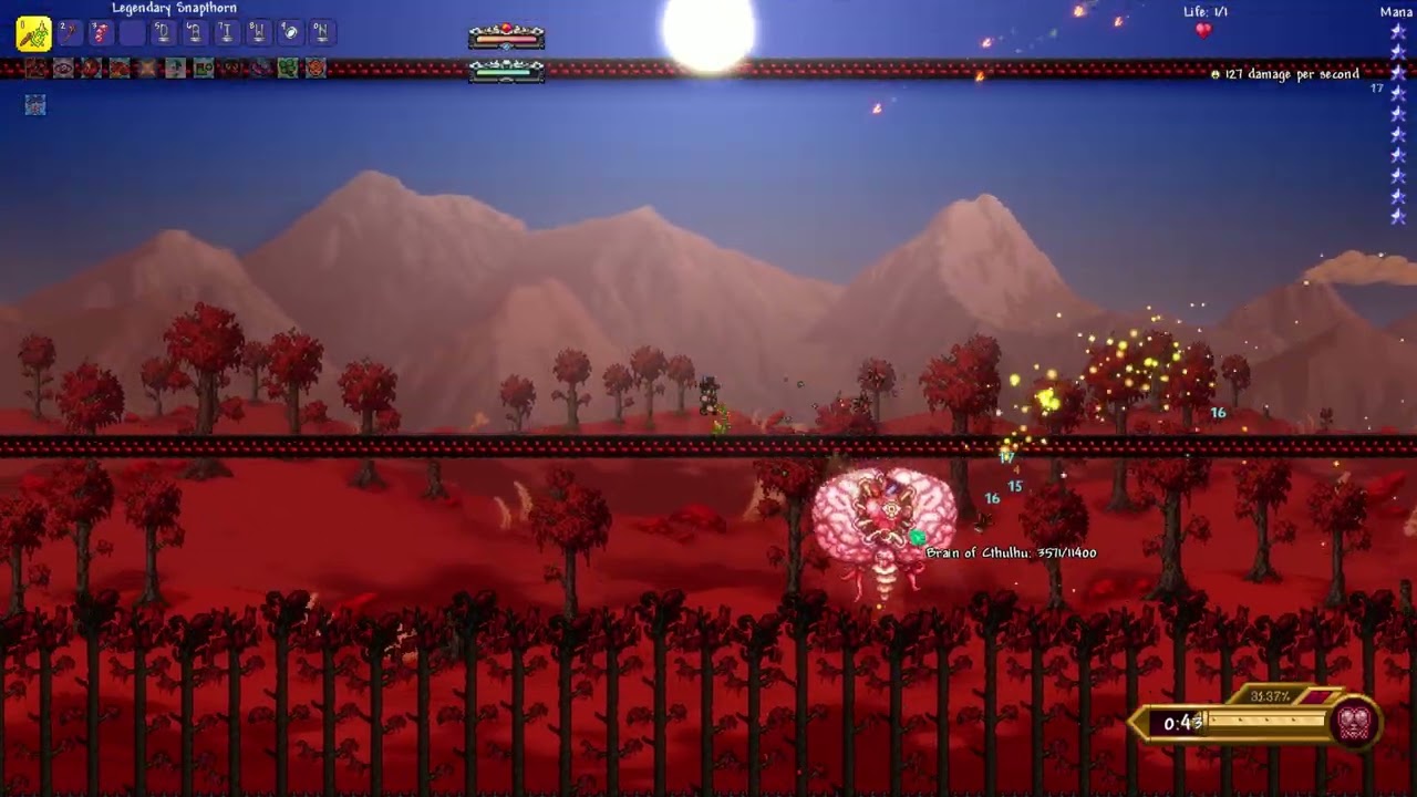 Brain of Cthulhu No-Hit | Terraria Calamity Infernum Mod