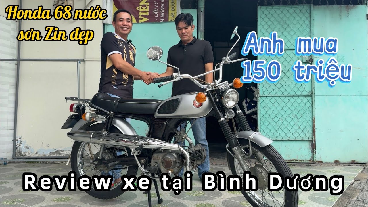 Review Honda 68 nước sơn zin đẹp tại Bình Dương