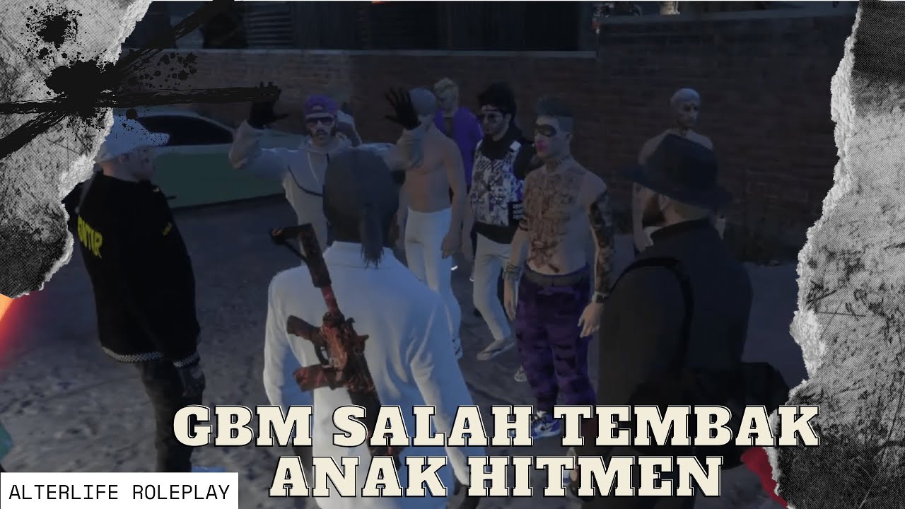 GBM PERANG LAWAN LMC SALAH TEMBAK ANAK HITMEN - GTA V ROLEPLAY - YouTube