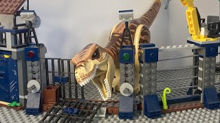 Lego Jurassic World T.Rex Escape (Stop Motion)