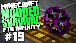 Minecraft Modded Survival #19 "Wyvern Armor, Dislocation Charm, Angel Ring" FTB Infinity