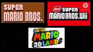 Level Clear Mashups:SMB1,NSMBWII & SM3DL