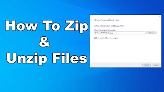 How To Zip And Unzip Files Or Folders On Windows 10 | A Quick And Easy Tutorial screenshot 2