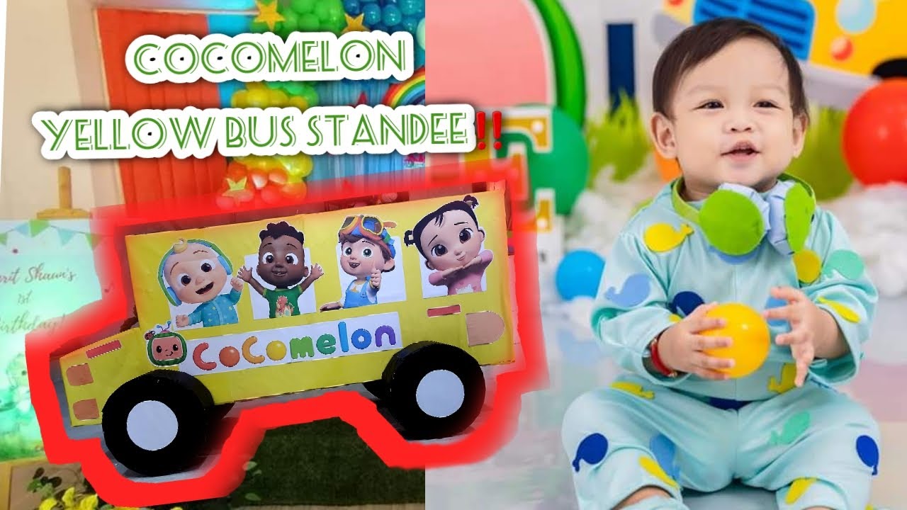 How to make Cocomelon Bus Standee || Vlog 31 by Hazel - YouTube
