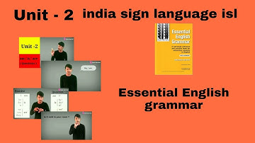 Essential English grammar Unit - 2 ( india sign language isl ) are / is / am ( Questions )