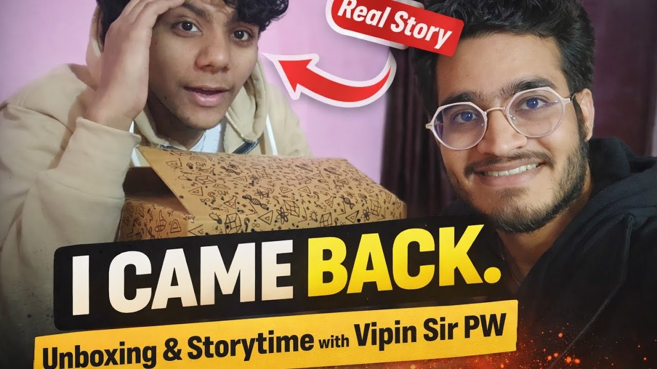 I Came Back After Everything | PW Comeback Kit Unboxing & Storytime with Vipin Sir