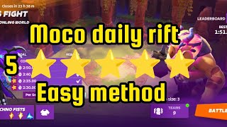 Moco daily boss fight rift 5 star easy method