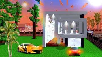 How to build Modern House in  school party Craft|Modern House With Garage | Party Craft