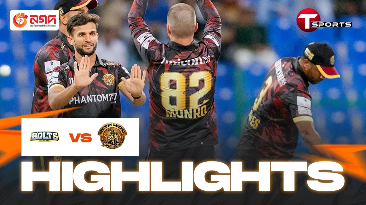Highlights Northern Warriors vs Ajman Bolts 31th Match Abu Dhabi